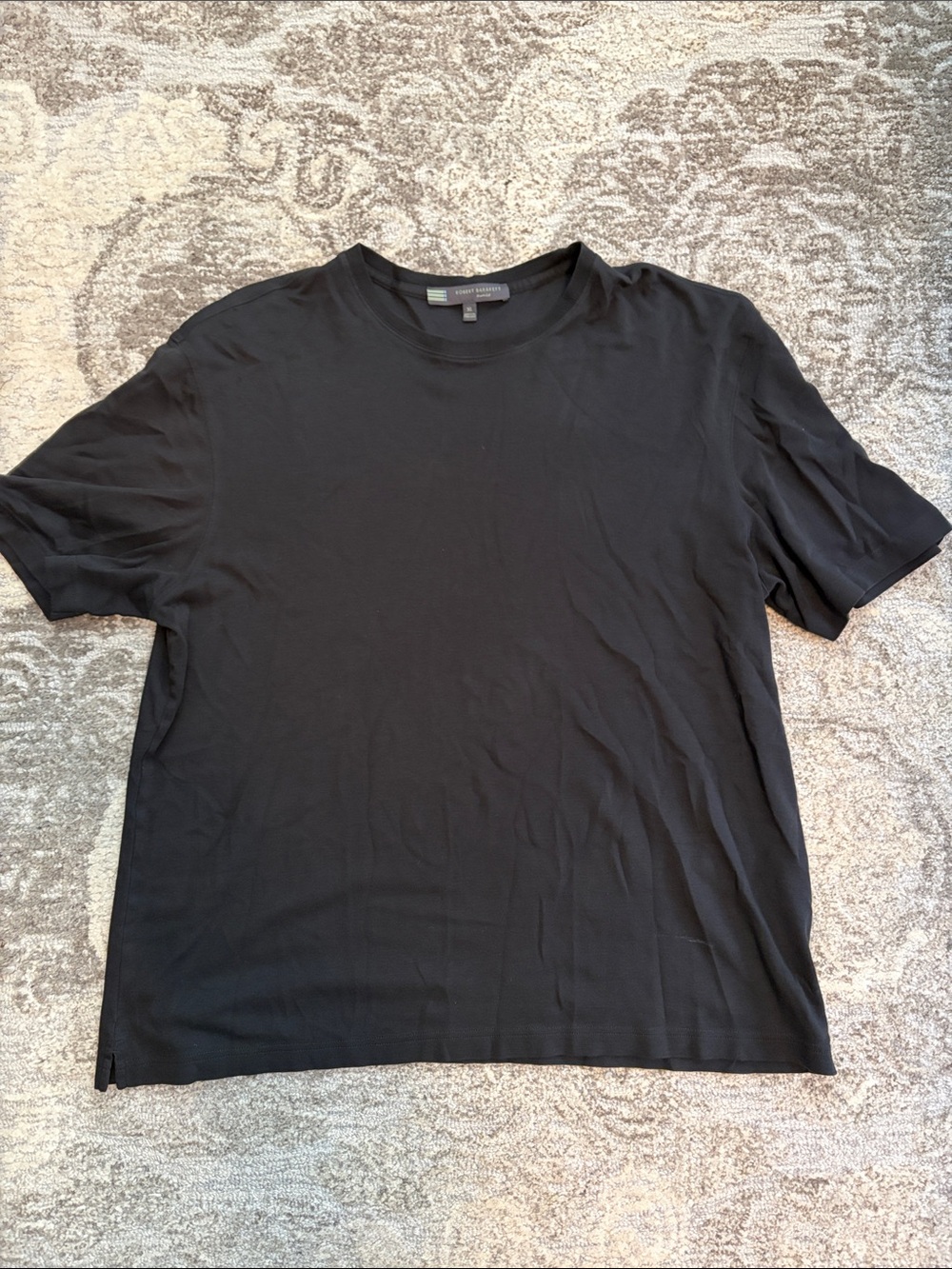 Robert Barakett Black Short Sleeve Crew Tee